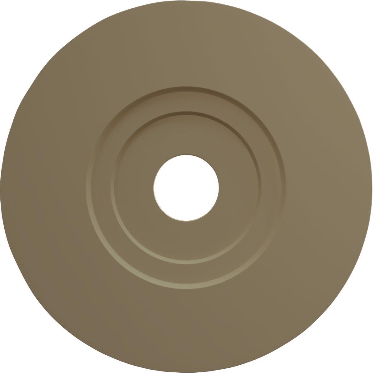 Ekena Millwork Palmetto Ceiling Medallion (Fits Canopies up to 5"), 20 7/8"OD x 3 5/8"ID x 1 5/8"P, Jet Black CM20PMBLF - alternate 5